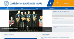 Desktop Screenshot of eurobillard.org